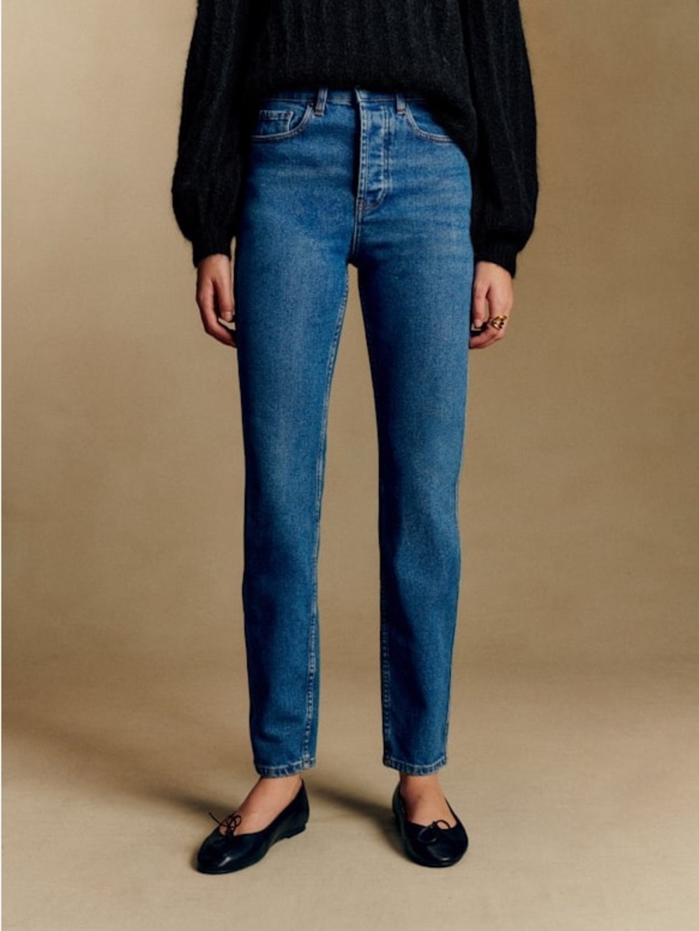 Sezane Brut Sexy Cropped Denim
